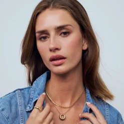 Heartbeat Halskæde, Gold Plated