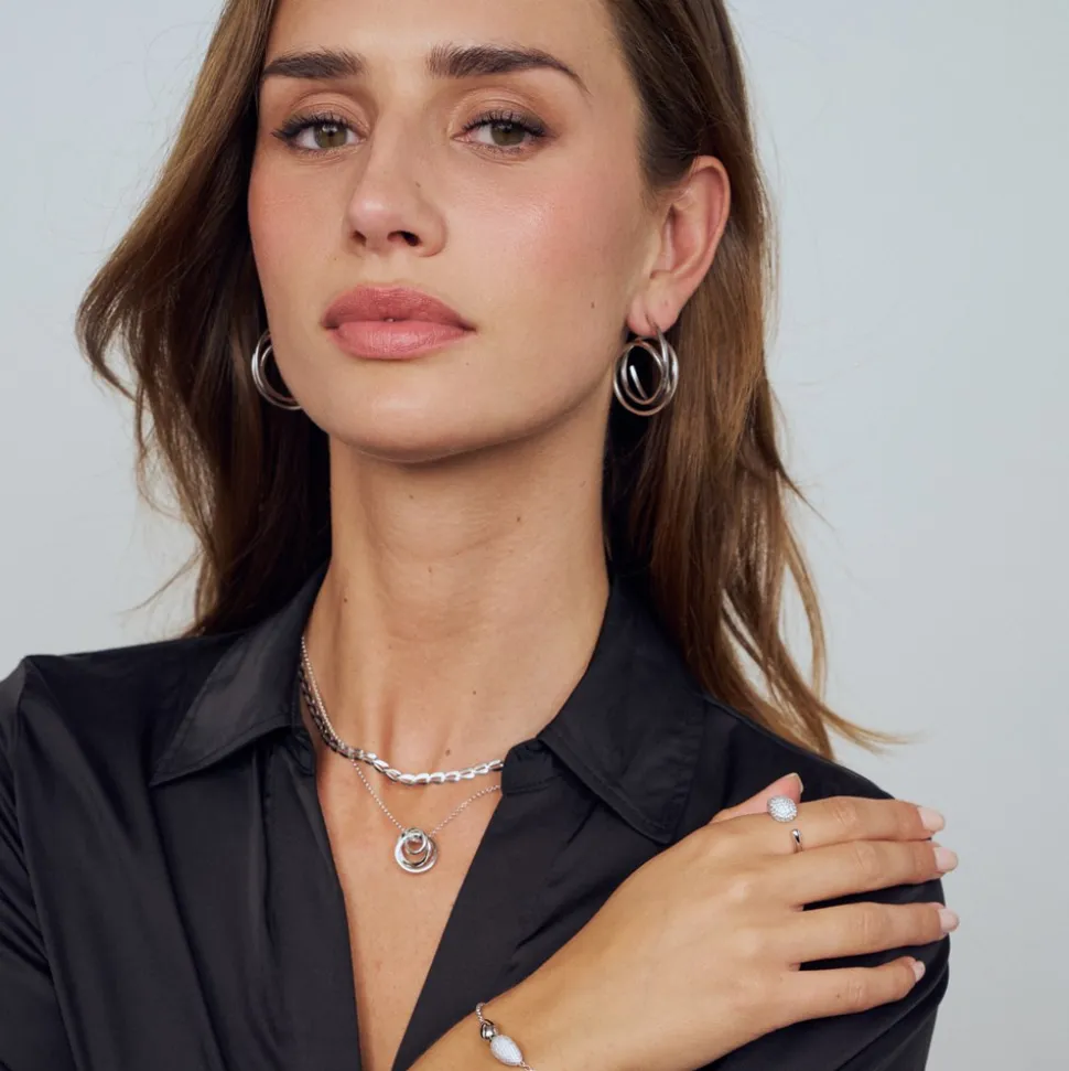 Heartbeat Halskæde, Silver, 45 cm