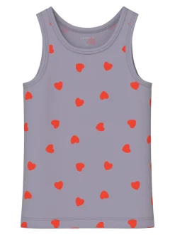 Hearts 2-pak Undertrøjer, Lavender Gray, 86 cm