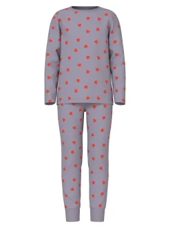 HeartsNatsæt, Lavender Gray, 86-92 cm