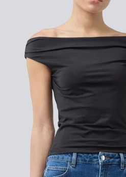 HimaMD Off-shoulder Top, Black, XS