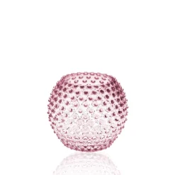 Hobnail Globe Vase, Rosa, 18 cm