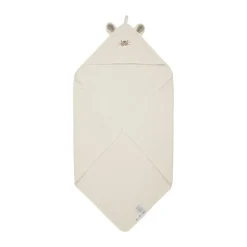 Hooded Babyhåndklæde, Egret