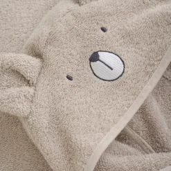 Hooded Badeponcho, Dove, 98-104