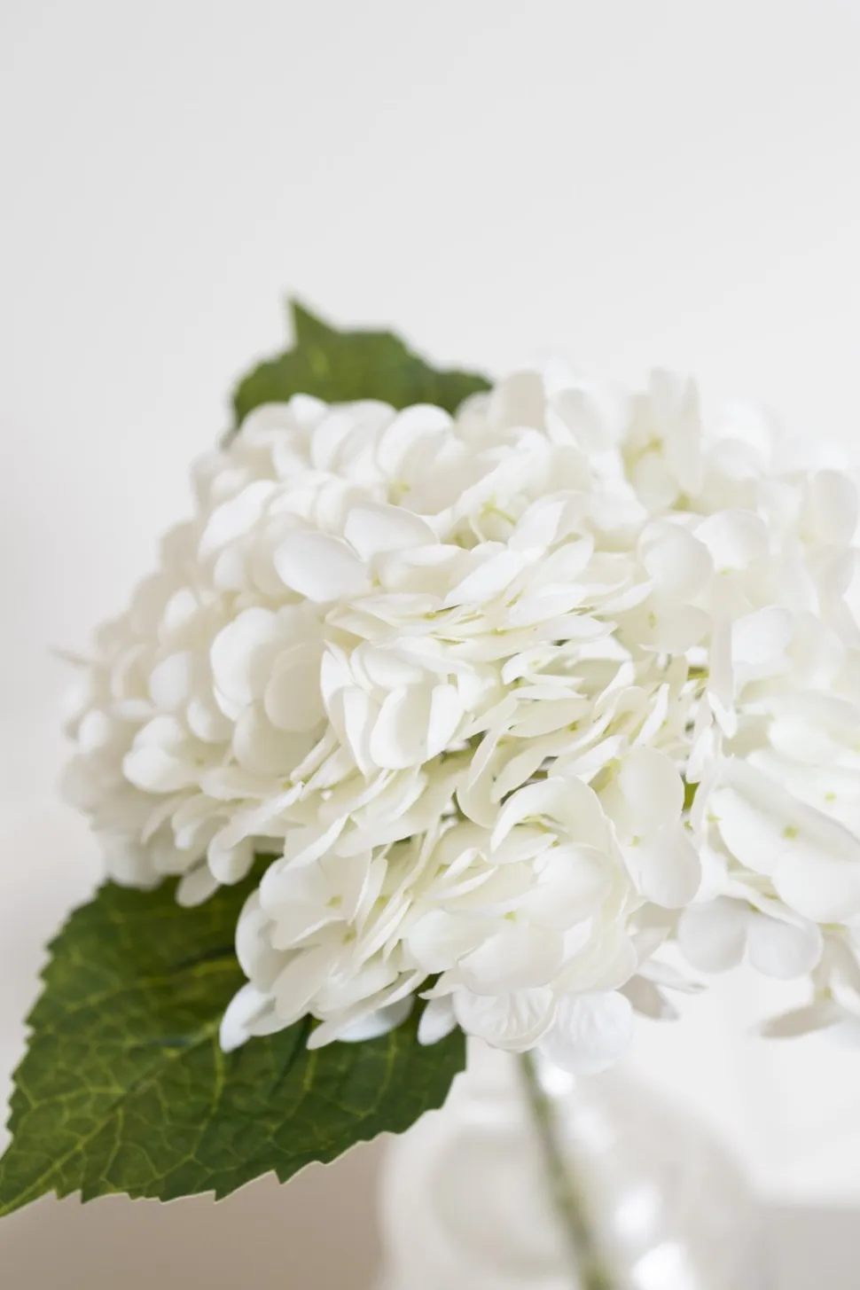 Hortensia Kunstig Blomst, White