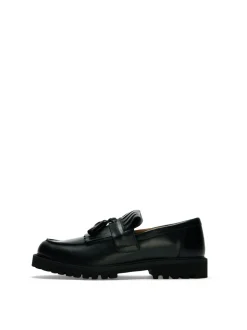 Hugo Kiltie Tassel Loafers, Black, 46
