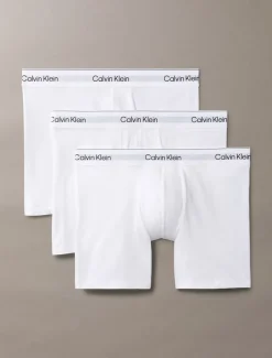 Icon Cotton Stretch 3-pak Boxerbriefs, White/White/White, XL