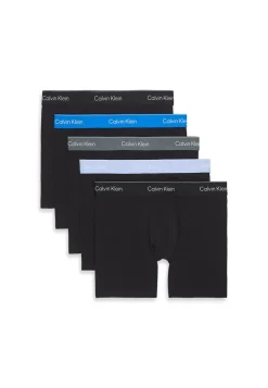 Icon Cotton Stretch 5-pak Boxer Briefs, Black Bodies W, S