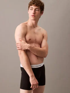 Icon Cotton Stretch 3-pak Boxerbriefs, Grey Heather/White/Black, XL