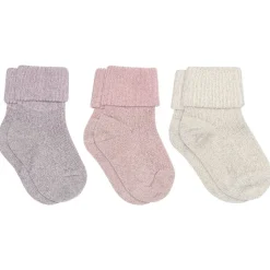 Ida Glitter 3-pak Strømper, Lupine, 15-16