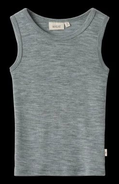 Iggy Wool Undertrøje, Melange Grey, 116 cm