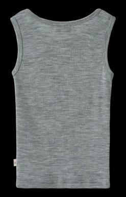 Iggy Wool Undertrøje, Melange Grey, 116 cm