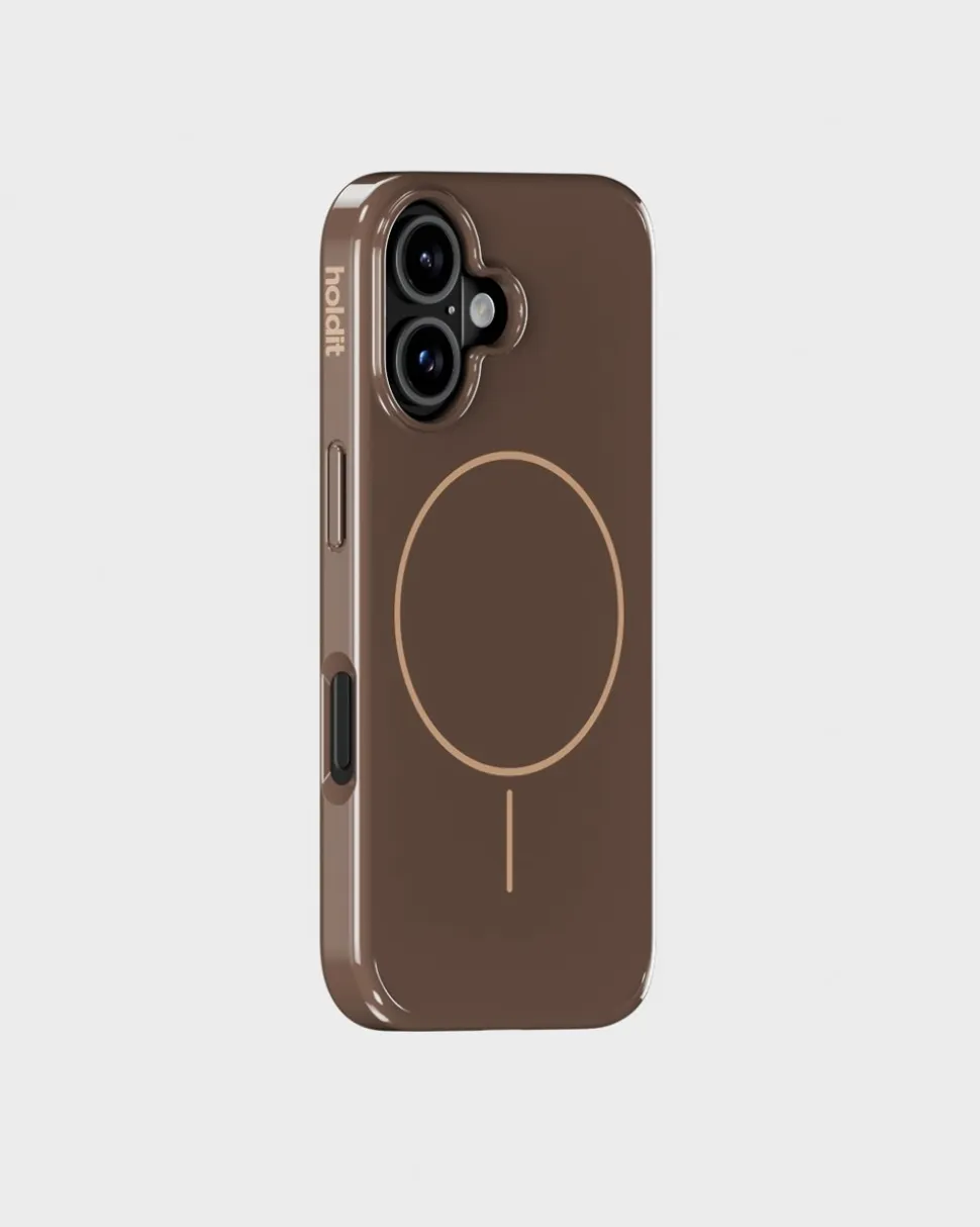 Iphone 16 Mono Case Cover, Chocolate/Beige
