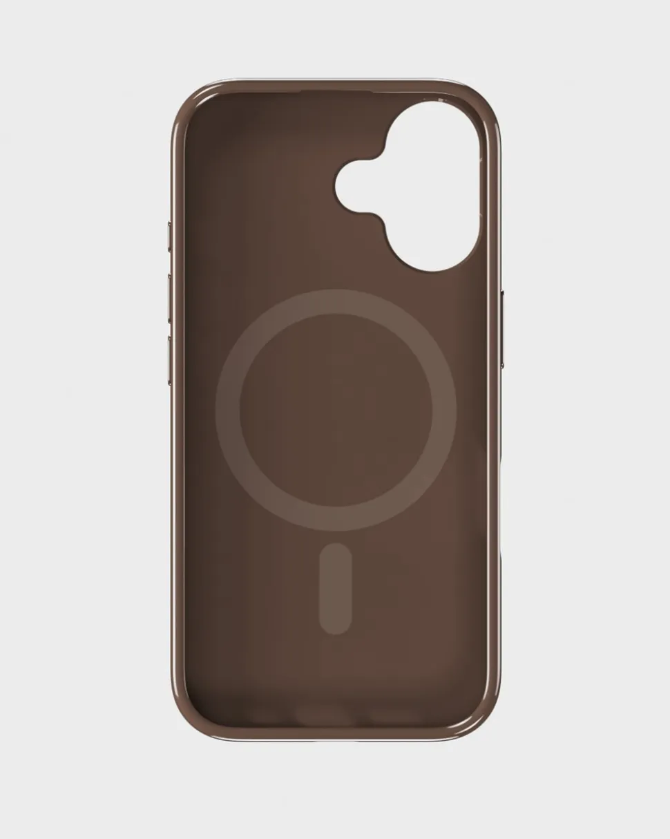 Iphone 16 Mono Case Cover, Chocolate/Beige