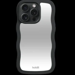 Iphone 15 Pro Wavy Cover, Black/Mirror