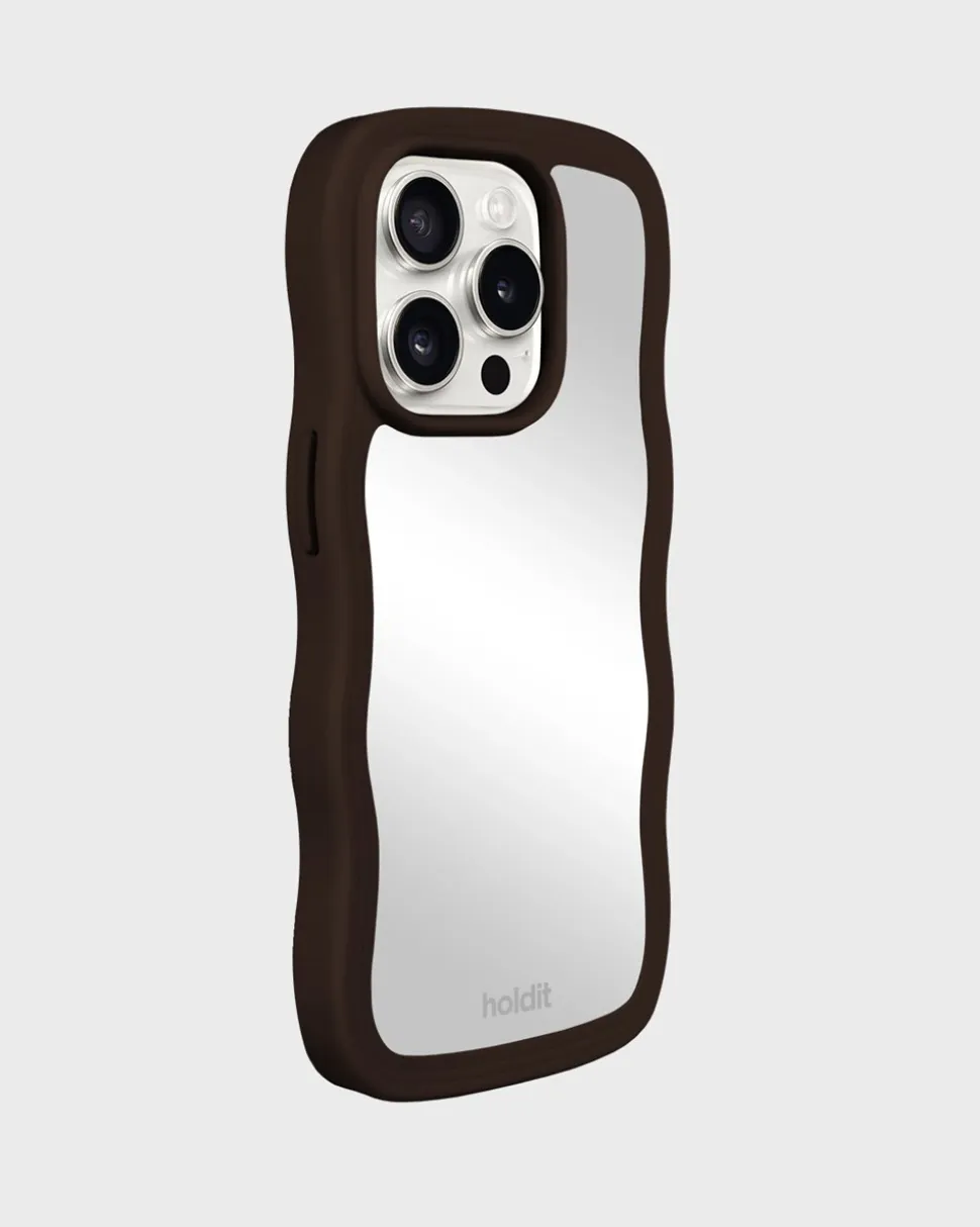 Iphone 12/12 Pro Wavy Cover, Chocolate/Mirror