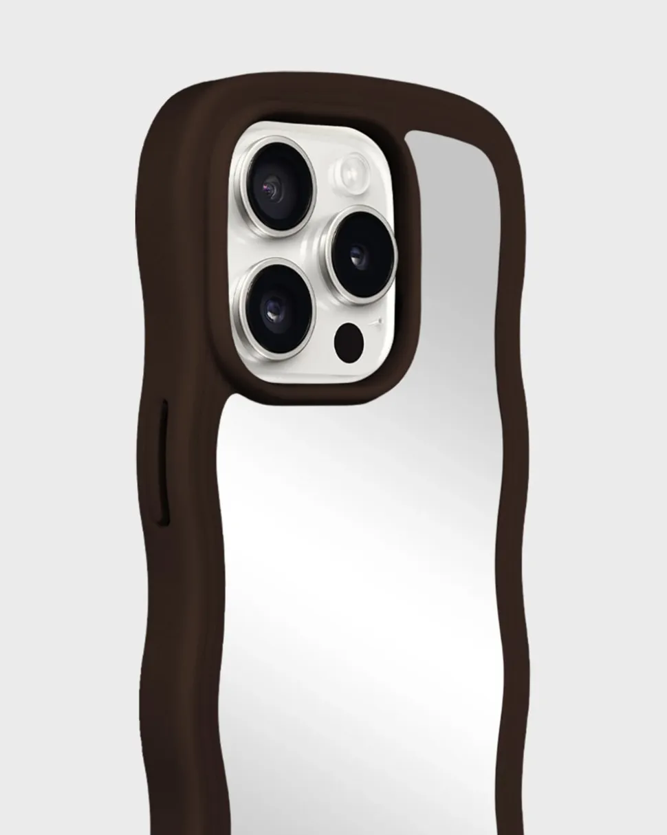 Iphone 12/12 Pro Wavy Cover, Chocolate/Mirror