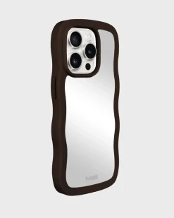 Iphone 15 Pro Wavy Cover, Chocolate/Mirror