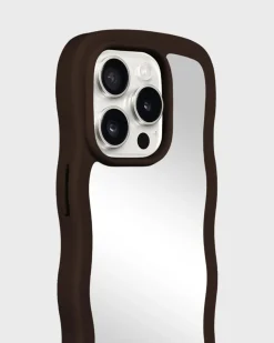 Iphone 15 Pro Wavy Cover, Chocolate/Mirror