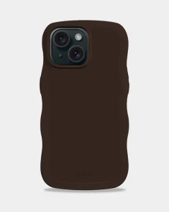 Iphone 15/14/13 Wavy Cover, Chocolate