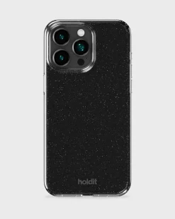 Iphone 15Pro Glitter Cover, Black