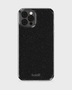 Iphone 12/12Pro Glitter Cover, Black