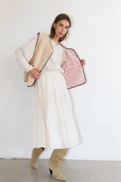 JaceLL Love Vest, Beige, M