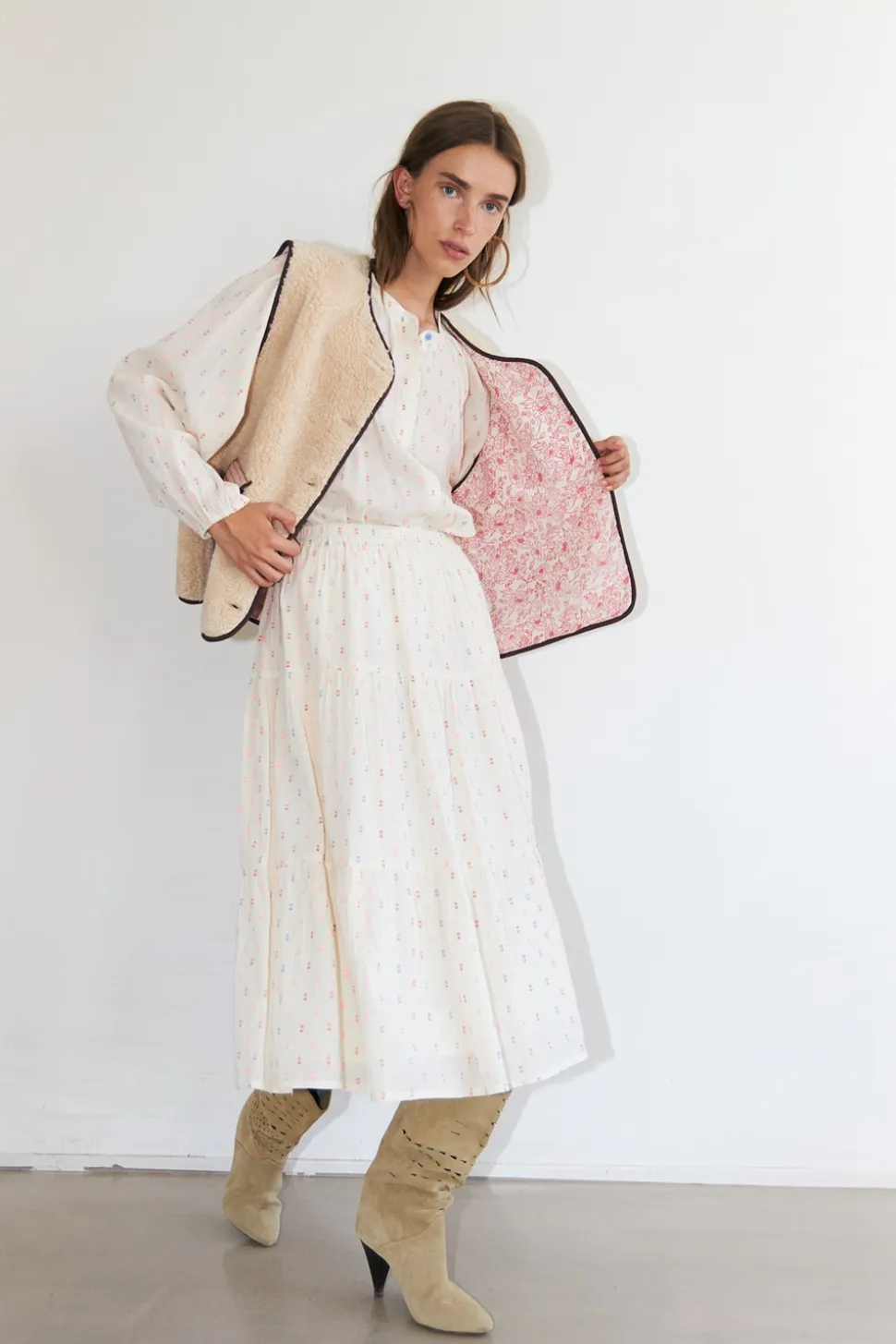 JaceLL Love Vest, Beige, M