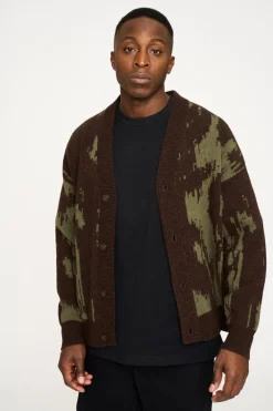 Jack Cardigan, Brown, XXL