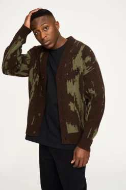 Jack Cardigan, Brown, XXL