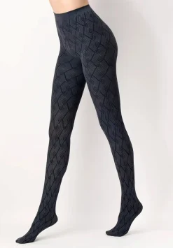 Jacquard Design 60 Strømpebukser, Grey, S/M