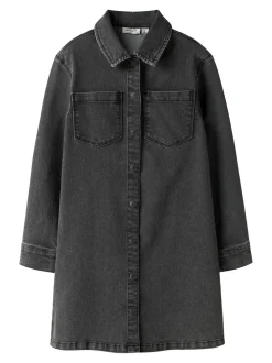 Jeannie Denimkjole, Medium Grey Denim, 152 cm