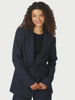 Jemmie Melange Blazer, Navy, 36