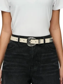 Jiona Western Bælte, Sandshell, 95 cm