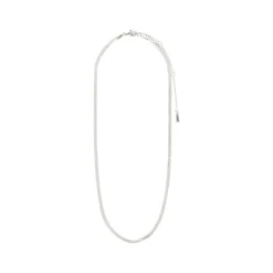 Joanna Flat Snake Chain Halskæde, Sølv, 40 cm