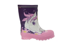 Jolly Print Gummistøvler, Purple/Multi, 33