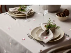 Julehjerte Dug, Rose, 140x270 cm