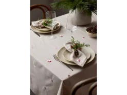 Julehjerte Dug, Rose, 140x270 cm