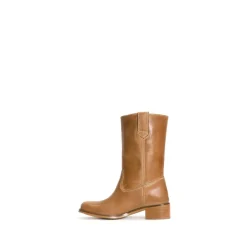 Julia Gaucho Escovado Støvler, Dark Tan, 38