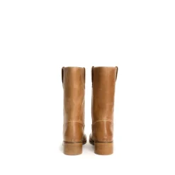Julia Gaucho Escovado Støvler, Dark Tan, 38