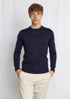 Jupiter Regular Fit Striktrøje, Navy, L