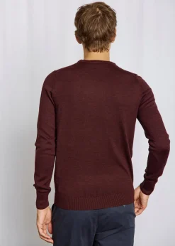 Jupiter Regular Fit Striktrøje, Bordeaux, XL