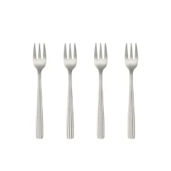 Kagegaffel, Mat stål, 4 Dele