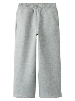 Kalas Wide Bukser, Grey Melange, 128 cm