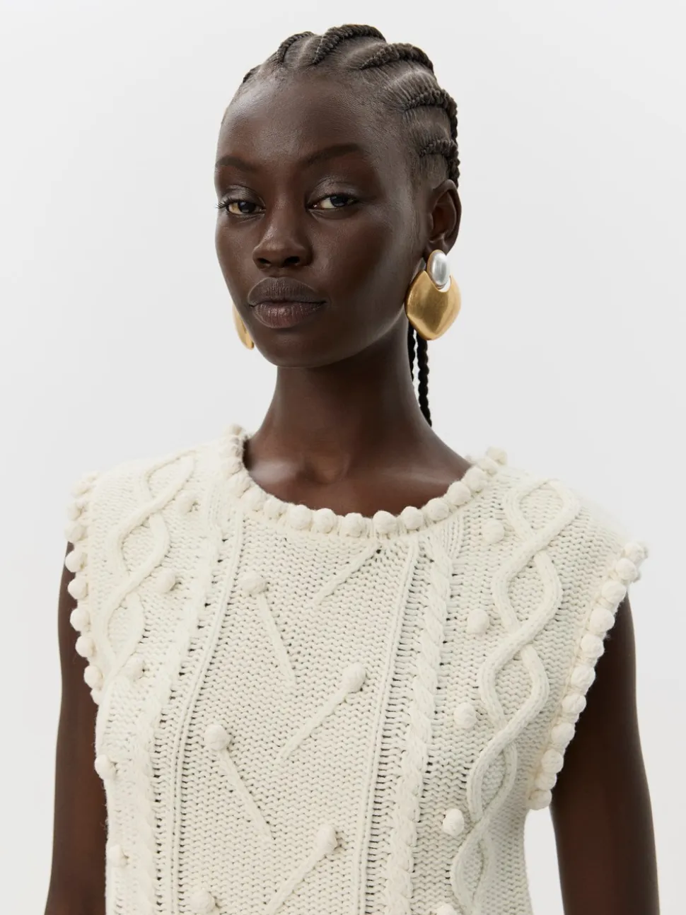 KamelaSW Vest, Off White, M