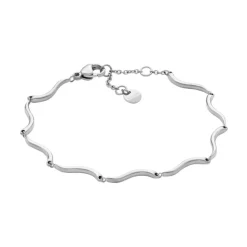 Kariana Waves Armbånd, Silver, 16+3 cm