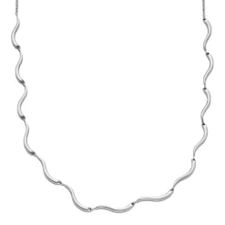 Kariana Waves Halskæde, Silver, 40,7+5,5 cm
