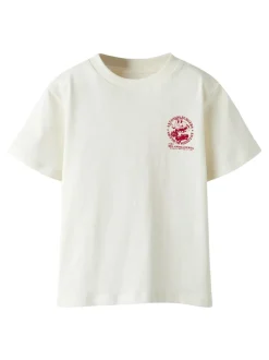 Ken T-shirt, Egret, 110 cm