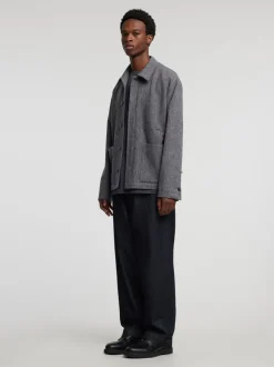 Kerr Herringbone Hybrid Jakke, Grey, 48