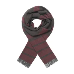 Kian 52 Recycled Wool Mix Halstørklæde, Bordeaux